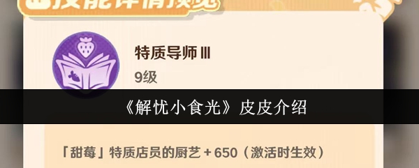 《解忧小食光》皮皮全面解析与使用指南