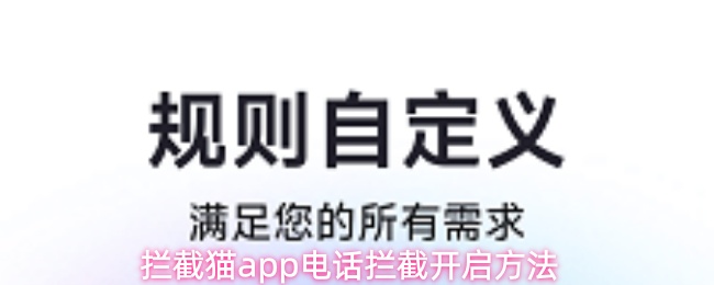 《拦截猫》拦截猫pp电话的开启技巧与方法