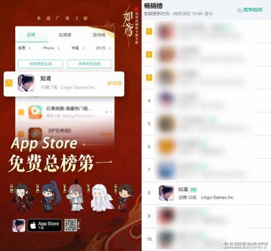 如鸢：开测当天就登顶热搜